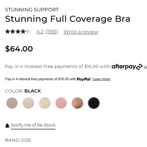 NWT!  SOMA Intimates Stunning Support Full Coverage Bra 42 DDD in Black - Picture 6 of 7